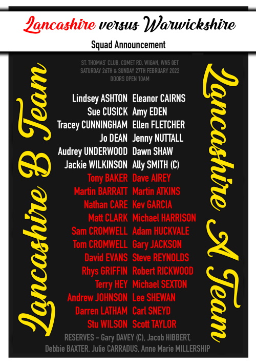 v Warwickshire Squad